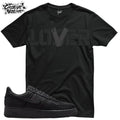 Shirt To Match Valentine's Day Triple Black Foam Unisex Tee