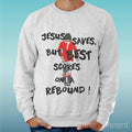 Light Men's Sweater Grey George Best God Goal Phrase
