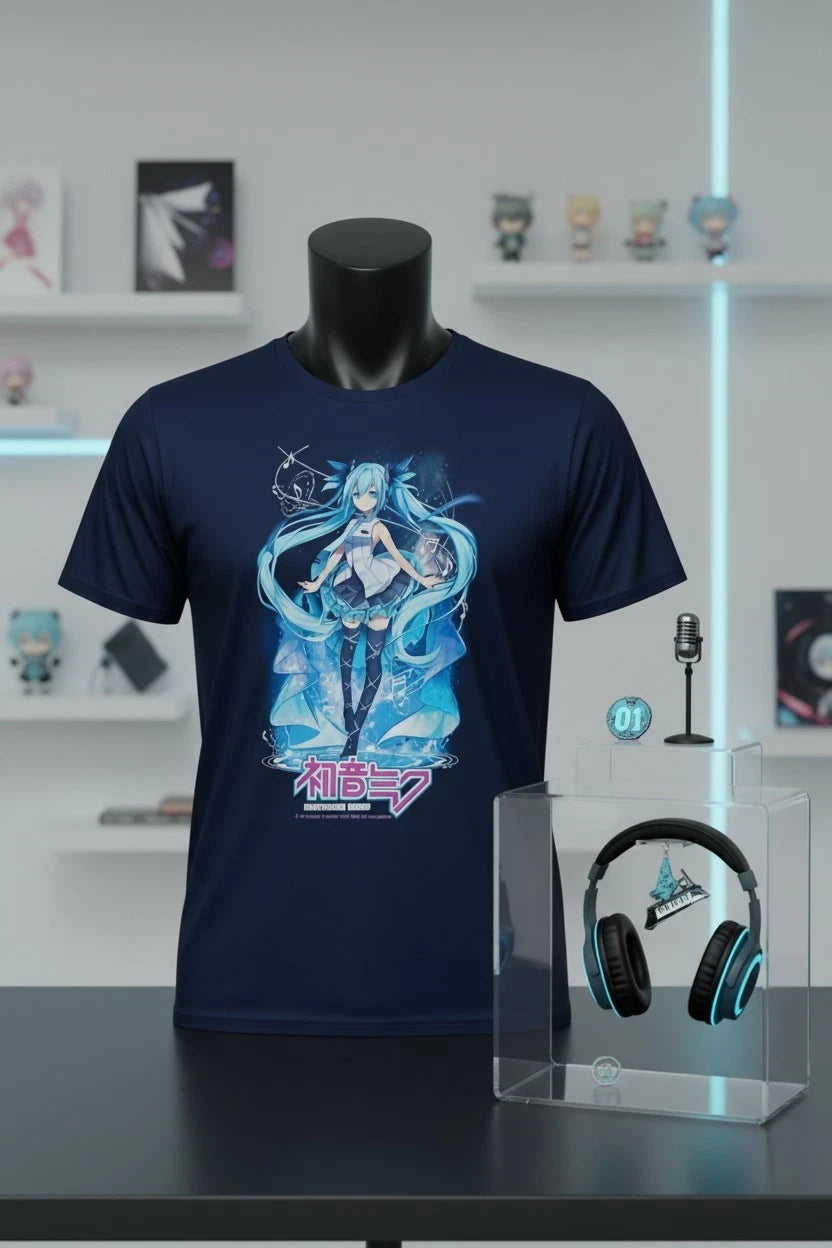Hatsune Miku Euphonia T-Shirt – Vocaloid Anime Music Idol, Unisex Streetwear