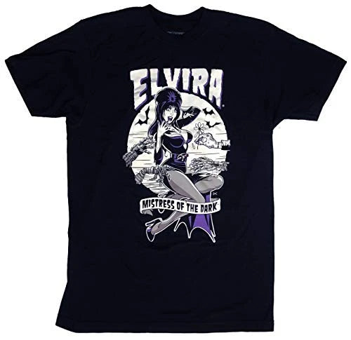 kreepsville 666 Elvira Monster Hands Gothic Halloween Horror Pin Up Mens T Shirt