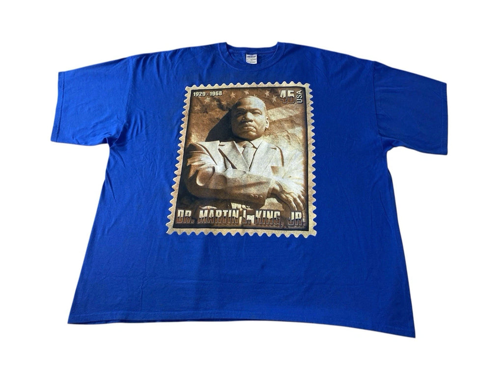 Martin Luther King Jr. Stamp Design Graphic Screen Printed Tee T-shirt 5XL W412