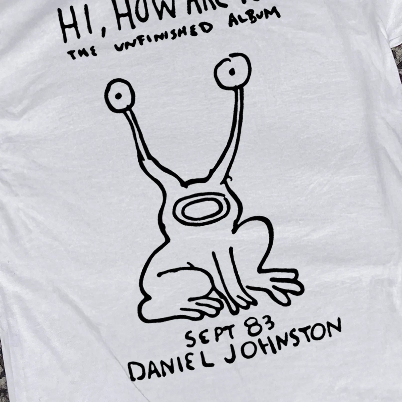 Daniel Johnston 'Hi, How Are You?' Classic T-Shirt White XL