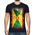 GRENADA GRUNGE FLAG MENS T-SHIRT TEE TOP GRENADIAN SHIRT FOOTBALL JERSEY GIFT