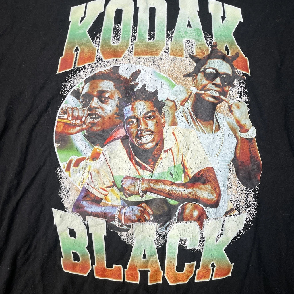 Kodak Black Shirt Mens XL Graphic Tee Rap Print Short Sleeve Casual Trendy
