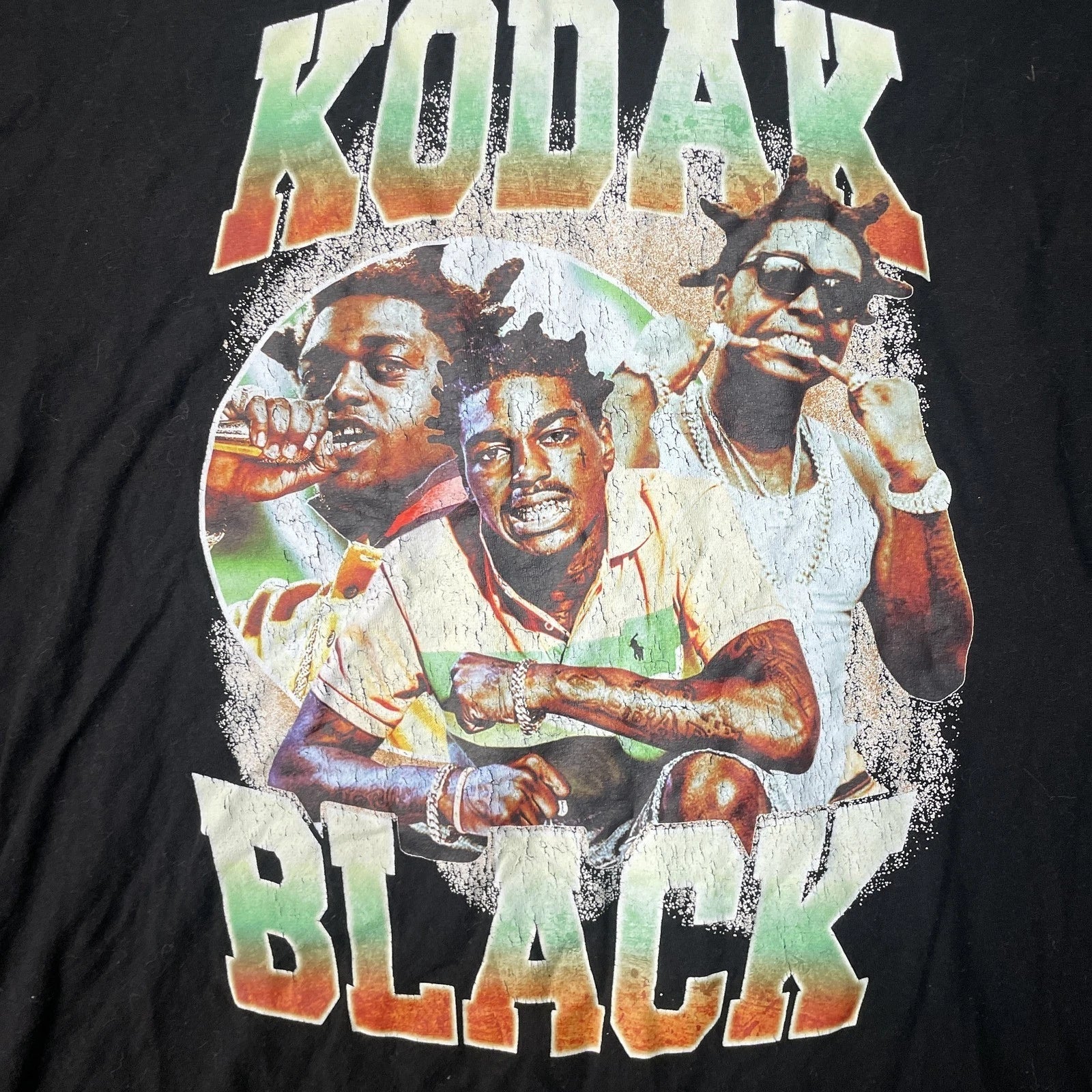 Kodak Black Shirt Mens XL Graphic Tee Rap Print Short Sleeve Casual Trendy