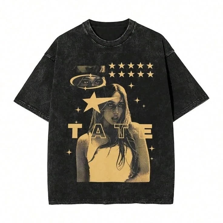 Tate Vintage Portrait Star Aesthetic Graphic Streetwear T-shirt