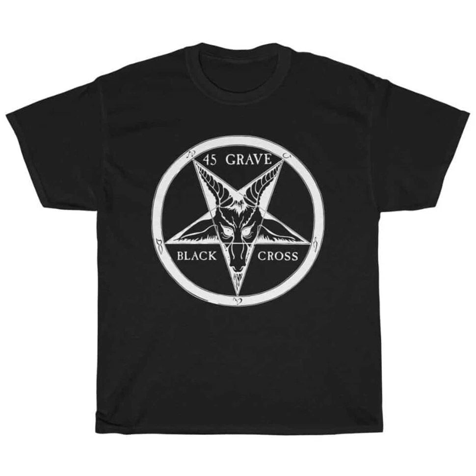 45 GRAVE BLACK CROSS T-SHIRT