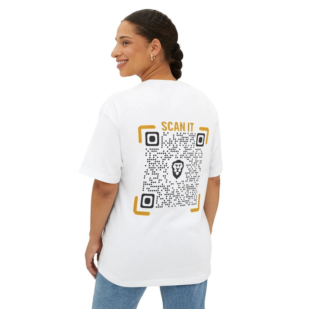 Oversized Box Tee - SCAN IT Tech Lovers Gamer Digital Creatives Streetwear