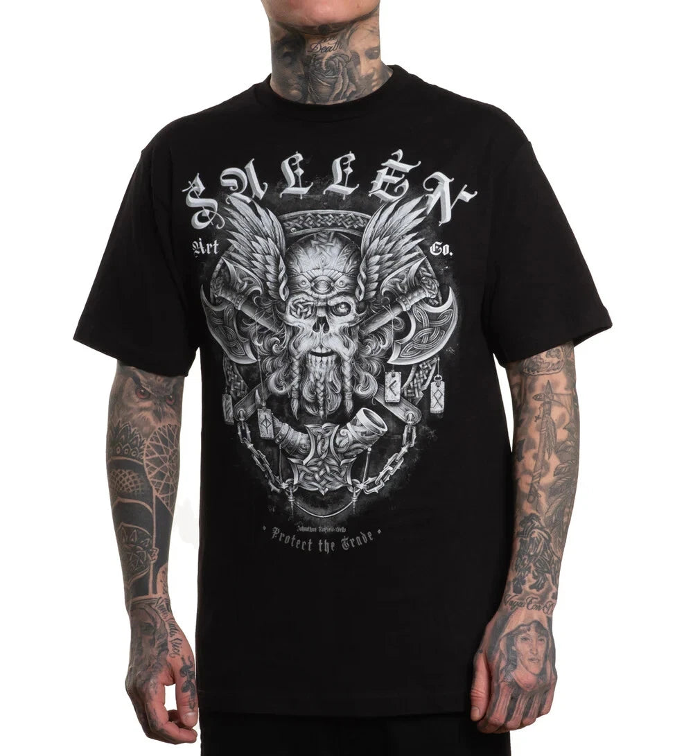 Sullen Art Collective True Artist Pin Up Tattoo Men's Standard Tee NORSE BADGE