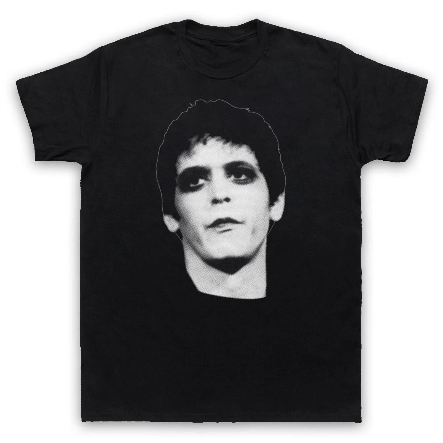 LOU REED FACE VELVET ROCK UNOFFICIAL UNDERGROUND ROCK MENS & WOMENS T-SHIRT