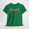 🎅 Funny Christmas Drinking TShirt Santa Reindeer Beer Wine Holiday Tee Boozy