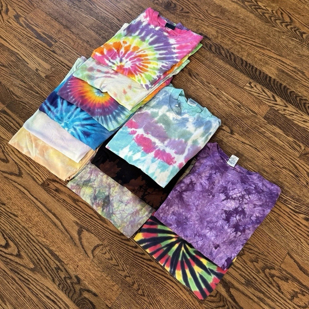 Vintage Blank Tye Dye Tee Shirt Project Bundle Lot (11)