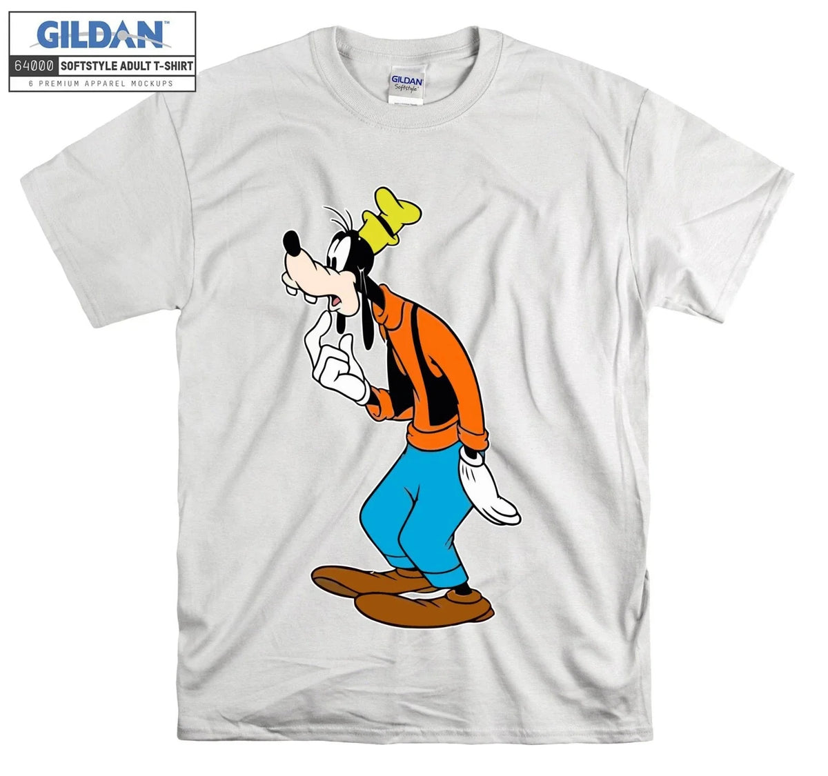 Goofy Cartoon T-shirt Cute Print Novelty T shirt Men Women Unisex Tshirt 3843