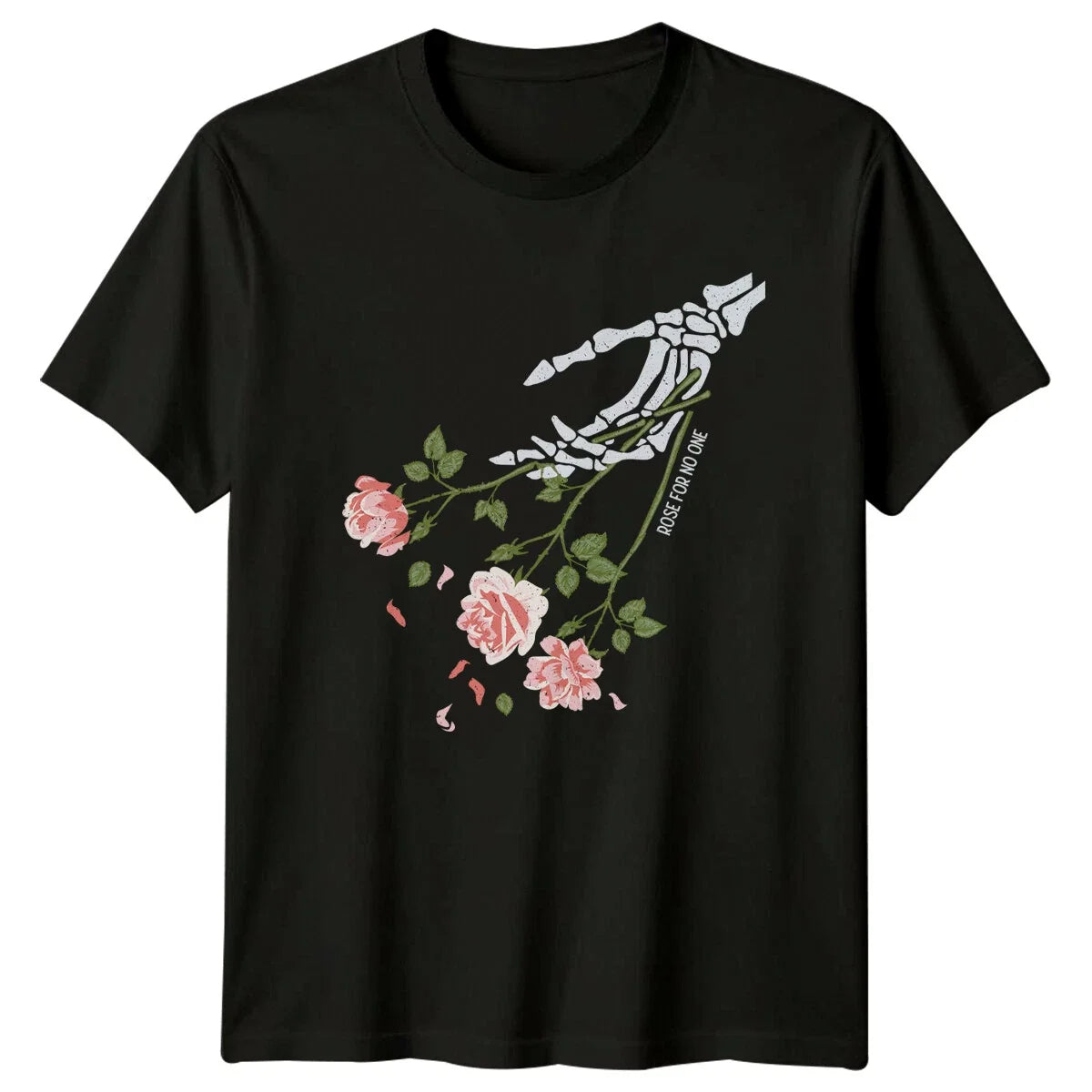 Gothic Skeleton Roses And Thorns T-Shirt Still Trying Die Floral