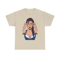 Sexy PopArt Girl Glasses and Braids Tshirt unisex heavy cotton