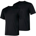 Hanes Pair of 2 Short Sleeve Black Cool Dri Athletic Performance Shirts. Small.