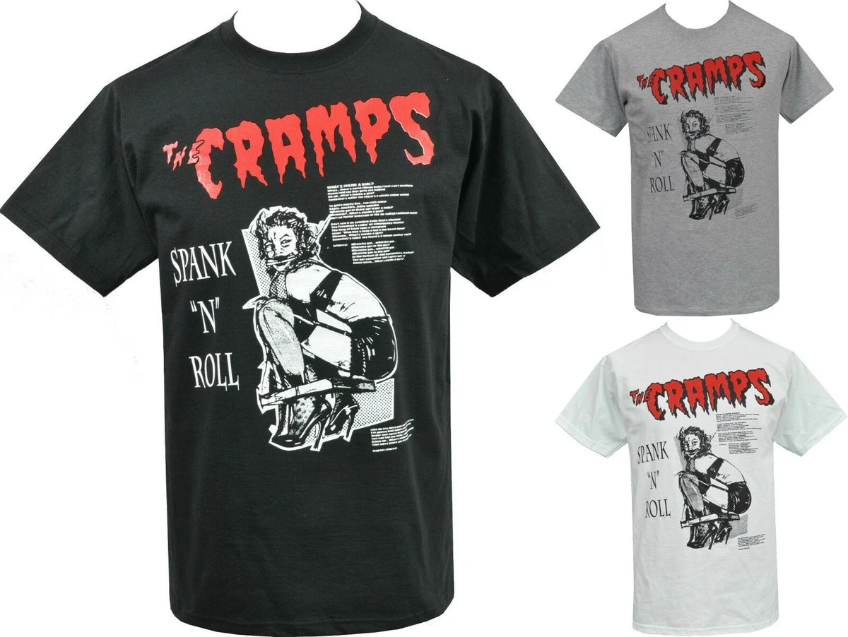THE CRAMPS Mens PSYCHOBILLY T-Shirt Spank & Roll Garage Bondage Lux Ivy S-5XL