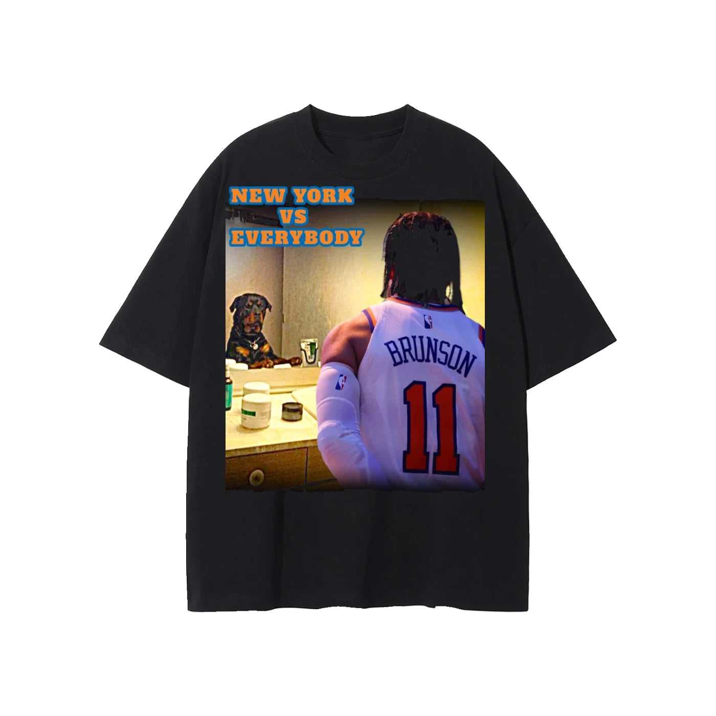 Everyone Is Better Than Jalen Brunson #11 New York  Dog In Me Meme Fan Tee