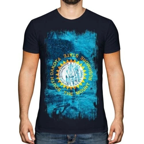 South Dakota State Grunge Flag Mens T-Shirt T-Shirt