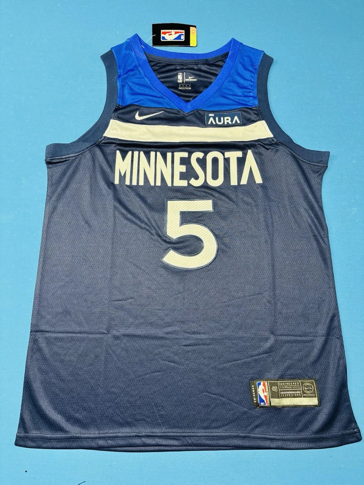 Anthony Edwards Adult Medium Minnesota Timberwolves Swingman #5 City Jersey