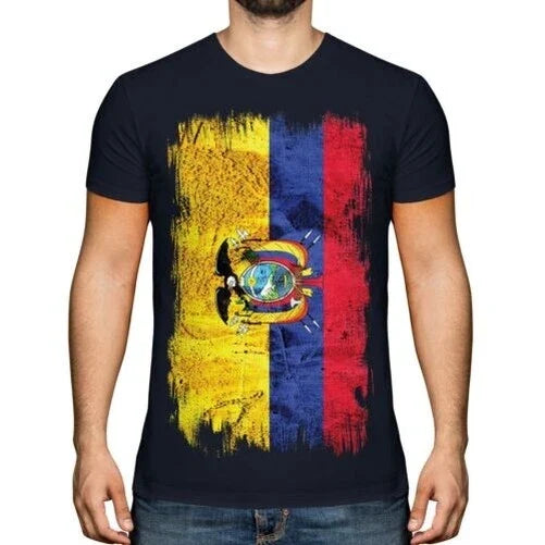 Ecuador Grunge Flag Men T-Shirt Ecuadorian T-Shirt Jersey Gift