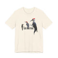 Funny Woodpecker Shirt Pileated Downy Red-bellied Woodpecker Bird Size Matters