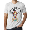 Heren Grafisch T-Shirt Hallo Luie – Hello Lazy – Eco-vriendelijk Grappige