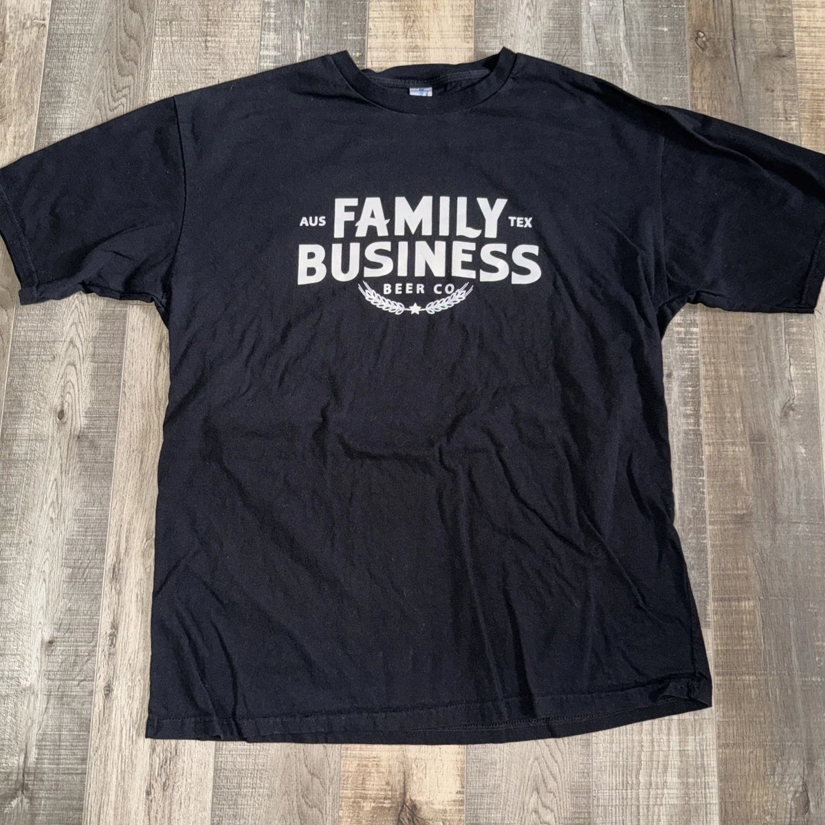 JENSEN ACKLES Family Business Beer Co Brewery CHARCOAL T-Shirt XXL SUPERNATURAL