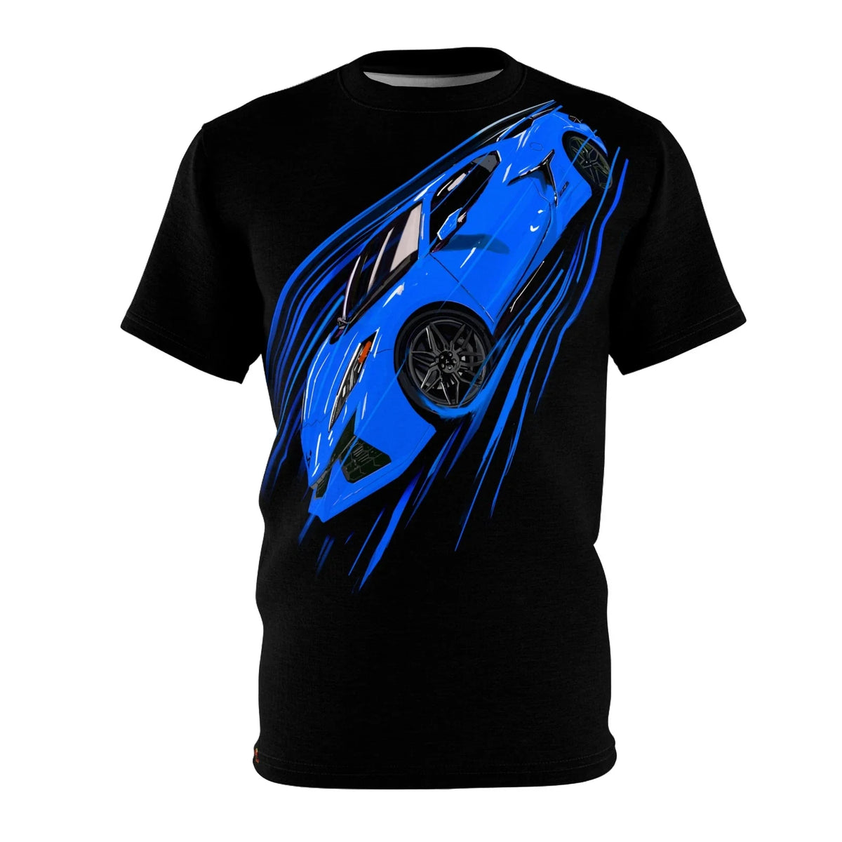 Blue Corvette C8 Z06 American muscle Unisex Cut & Sew  T-shirt