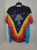 Liquid Blue Tie Dye T-Shirt Size XL Space Mushrooms Rasta Vibes Groovy AOP