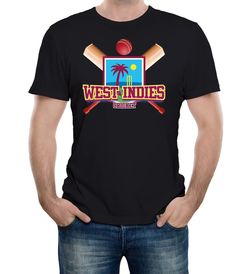 Mens West Indies Cricket Supporter Flag T-Shirt World Cup Twenty Test Match