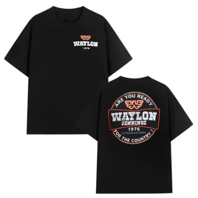 Waylon Jennings Are You Ready 1976 T-Shirt, Unisex Country Music Fan Apparel