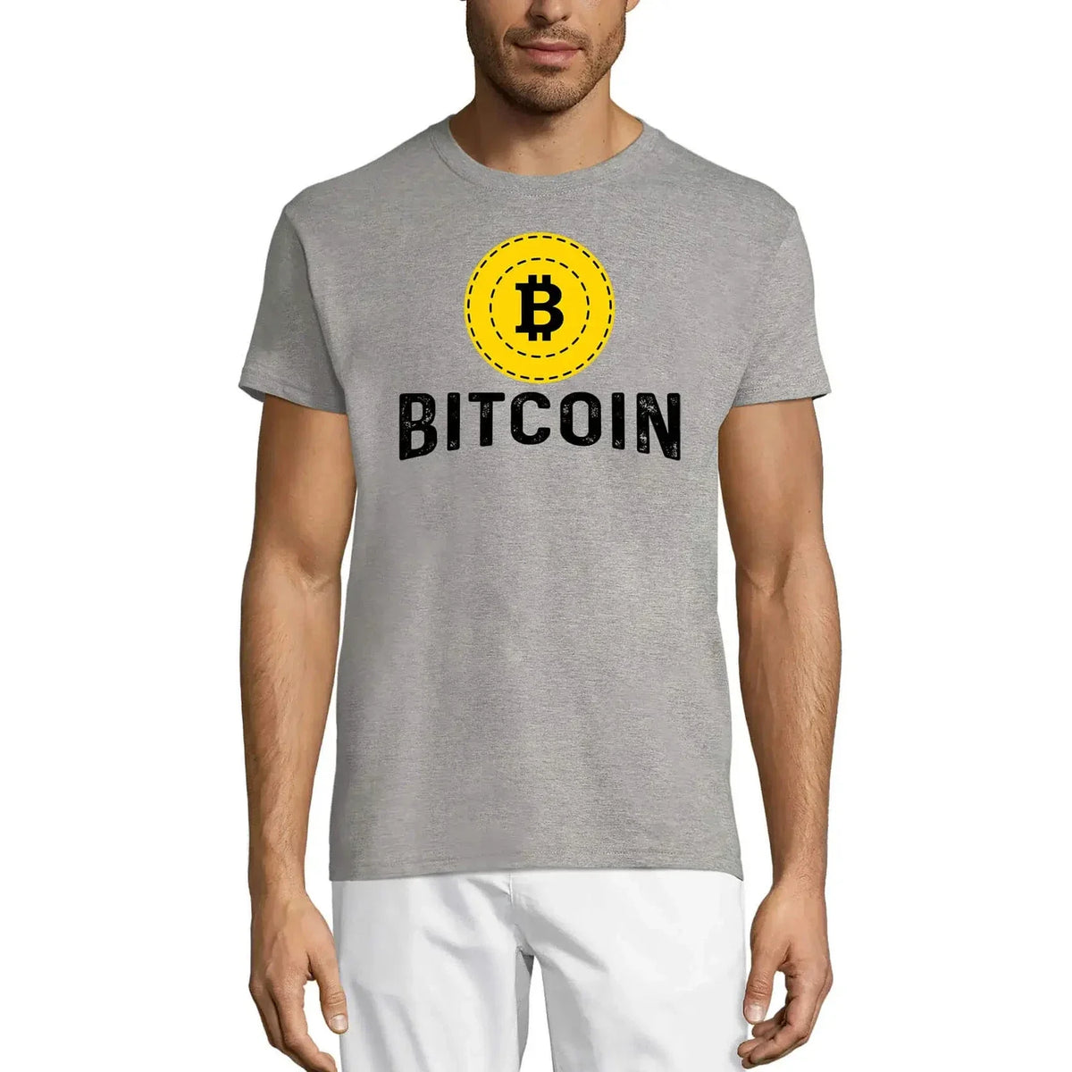 Men's Graphic T-Shirt Bitcoin Cryptocurrency - One Coin Funny - Blockchain