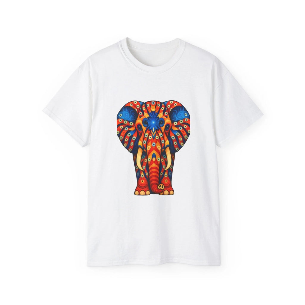 Colorful Mandala Elephant Tee | Vibrant Boho Animal Shirt
