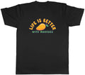 Life is Better with Mangoes Funny Mango Mens T-Shirt Tee Gift Top