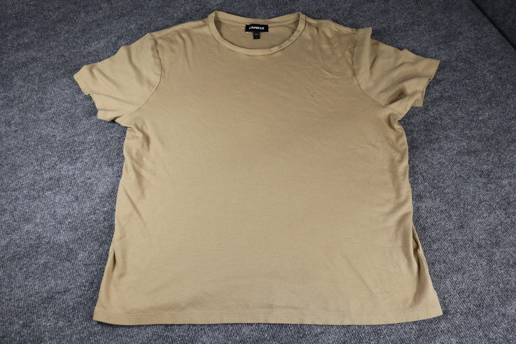 Men’s Size Large - Express Tan T-Shirt Nice Shirt Simple