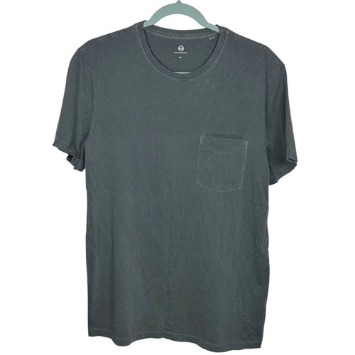AG Adriano Goldschmied T-Shirt Mens Medium Gray Grunge Pocket Tee Distressed NEW