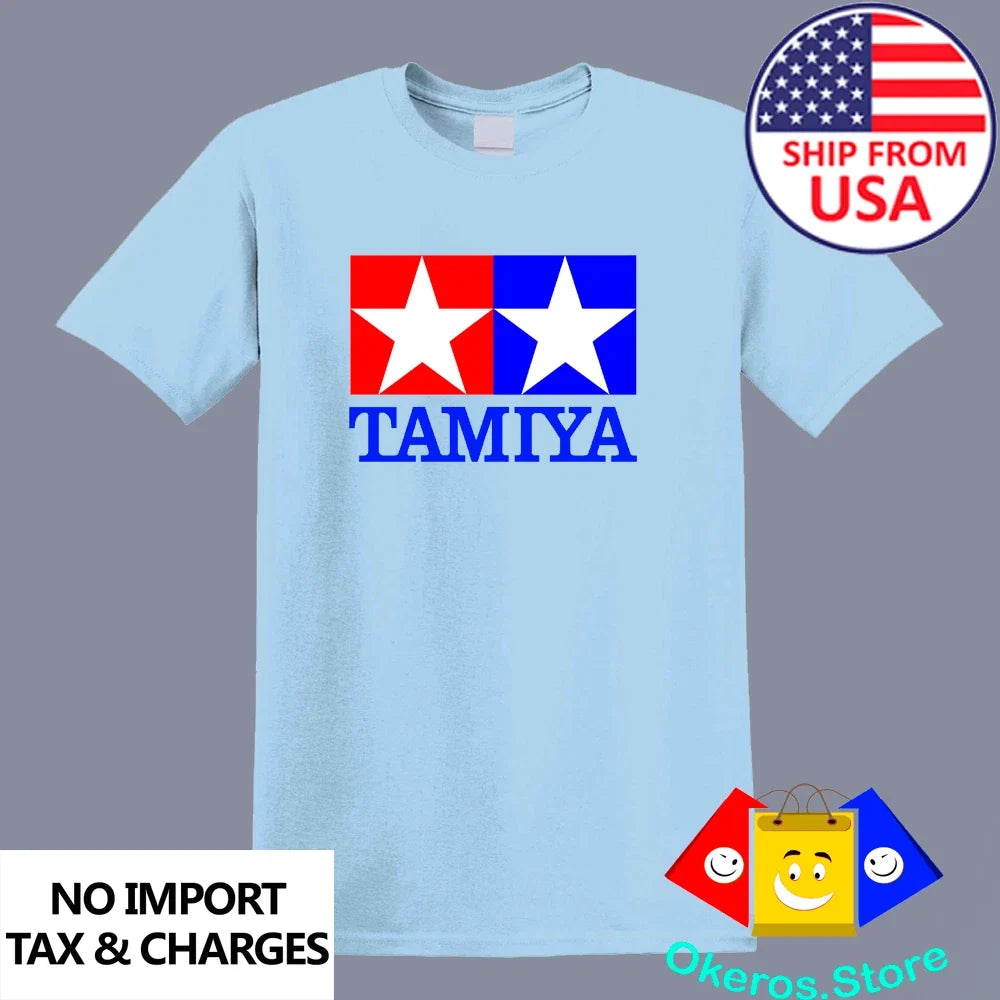 TAMIYA 4WD Toy Cartoon Men's Light Blue Size S to 5XL