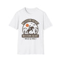 Mens Vintage Style Western Heart Cowboy T-Shirt, Unisex Aesthetic Graphic Tee