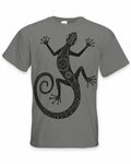 Tribal Lézard Modèle Tatouage Grand Imprimé Homme T-Shirt - Hippie Tattoos