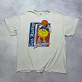 Vintage Gus Macker T-Shirt Mens Large White Traverse City MI Basketball 2002 Y2K