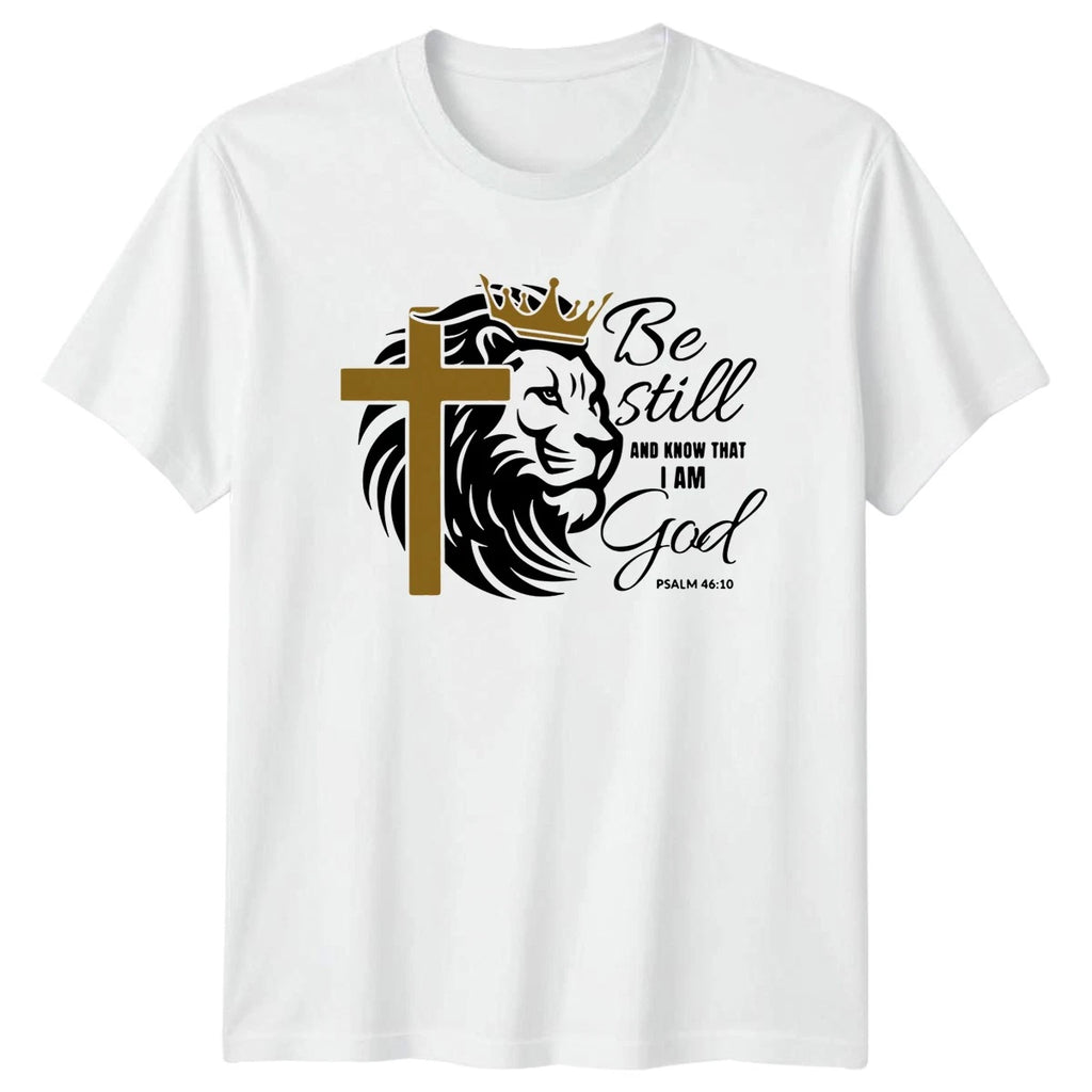 Be Still And Know That T-Shirt Bible Verse Christian Gift For Him And Her