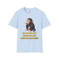 Smoking Monkey Illustration T-Shirt | Funny Quote Tee