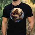 Men's Bigfoot Plays Banjo Theme Cotton T-Shirt Size XS to 5XL