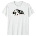Watercolor Border Collie Dog T-Shirt Border Collie Birthday Gift For Him And Her