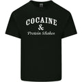 Cocaine and Protein Shakes Gym Drugs Funny Mens Cotton T-Shirt Tee Top