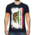 CALIFORNIA STATE GRUNGE FLAG MENS T-SHIRT TEE TOP CALIFORNIAN SHIRT JERSEY GIFT