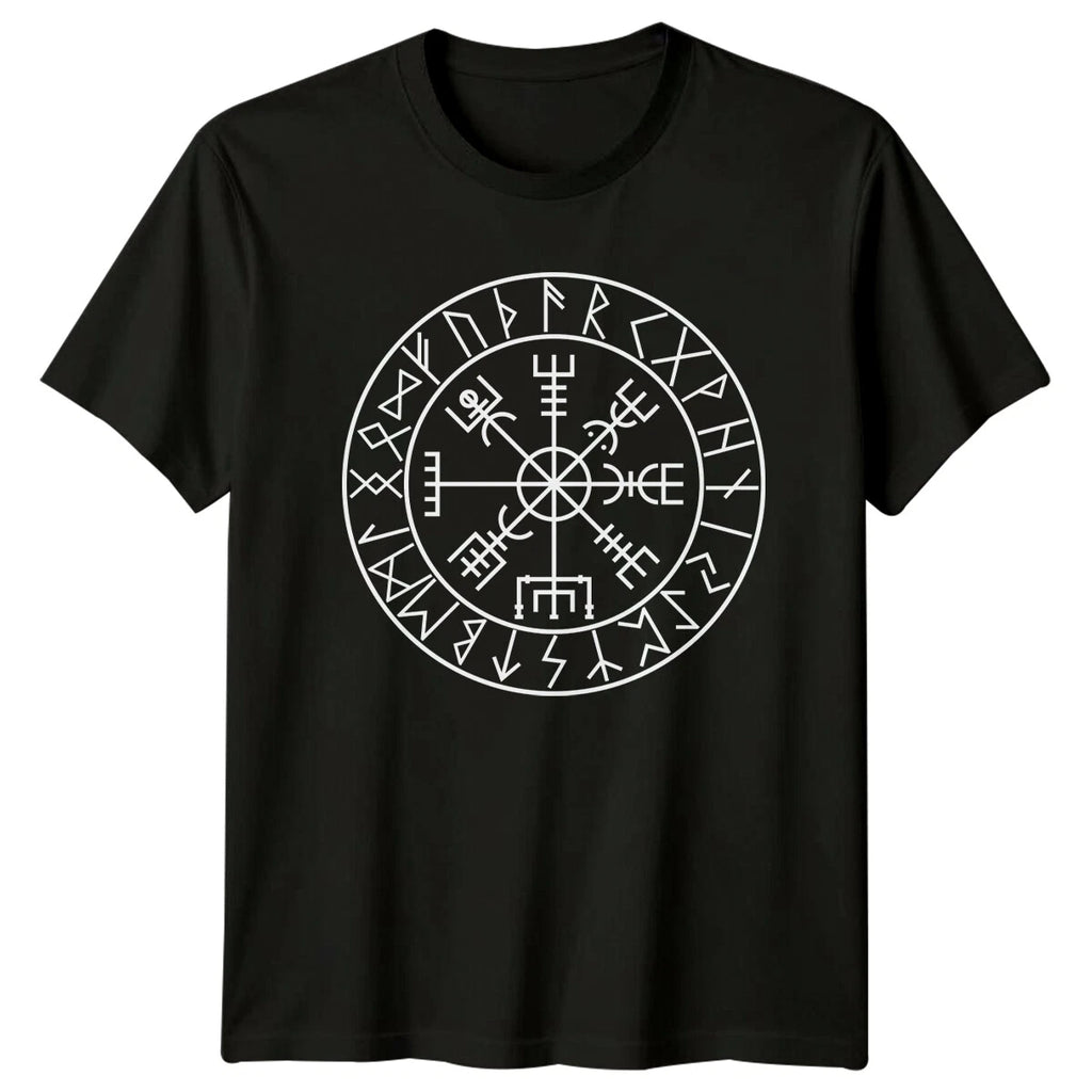 Vegvisir Viking Norse Mythology Mens T-Shirt Womens Graphic Tee Unisex Top