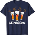 Funny Reindeer Beer Christmas Drinking Xmas T-Shirt