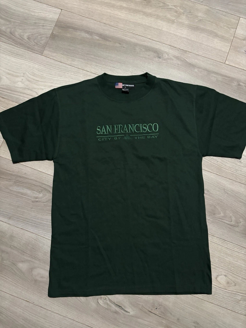 San Fransisco City by The Bay Tee Size L Tourist Shirt Short Sleeve